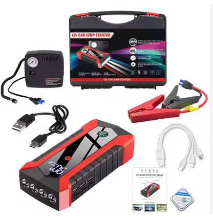 PowerMax™ Car Jumper & Air Pump – 2-in-1 Emergency Kit